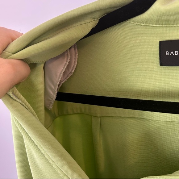 Babaton Oversized Light Green Bowling Style Shirt Size Small - Picture 8 of 12
